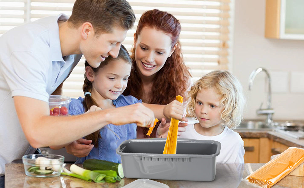 Microwave Pasta Cooker with Strainer Lid Quick