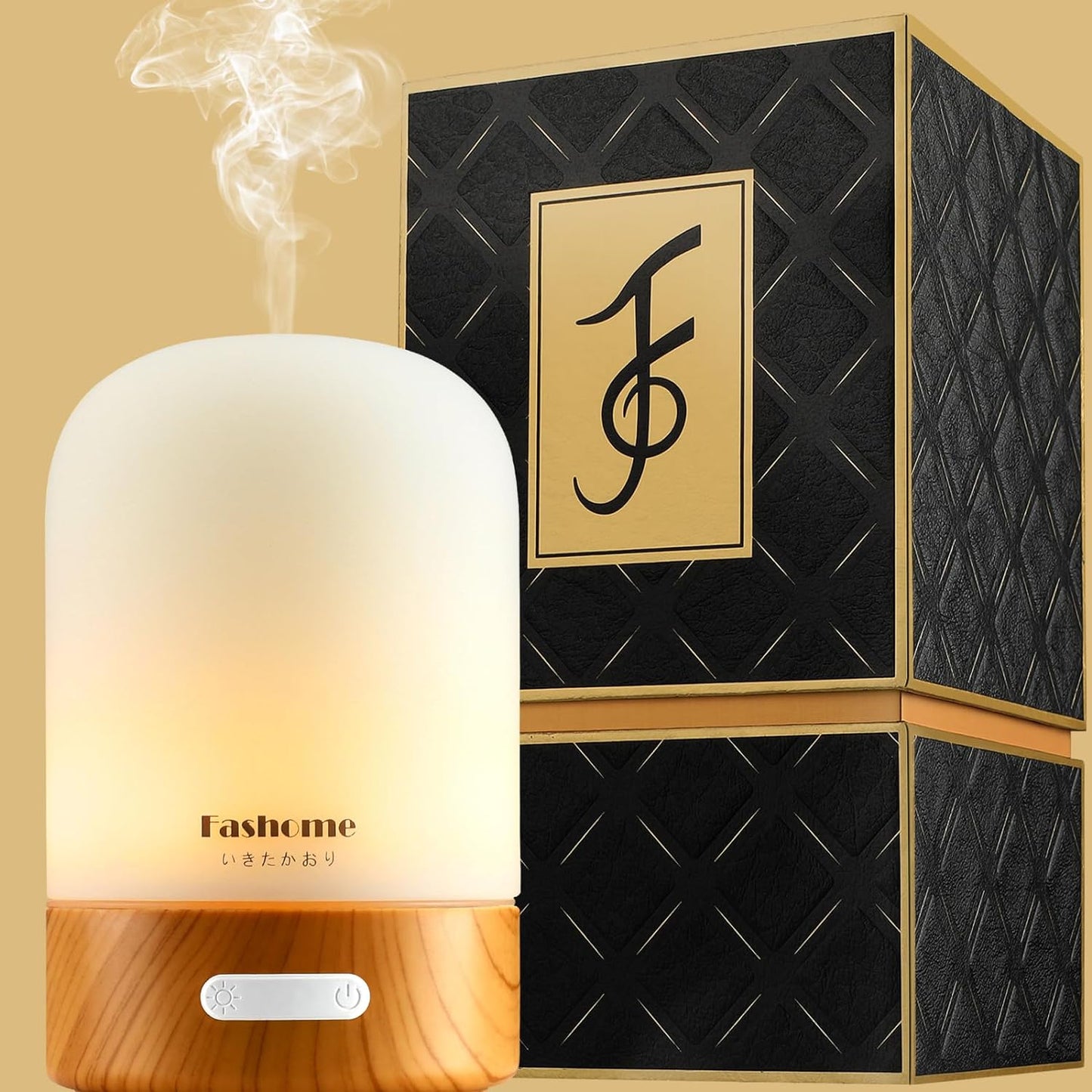 6-in-1 Glass Humidifier with Multiple LED Light Modes