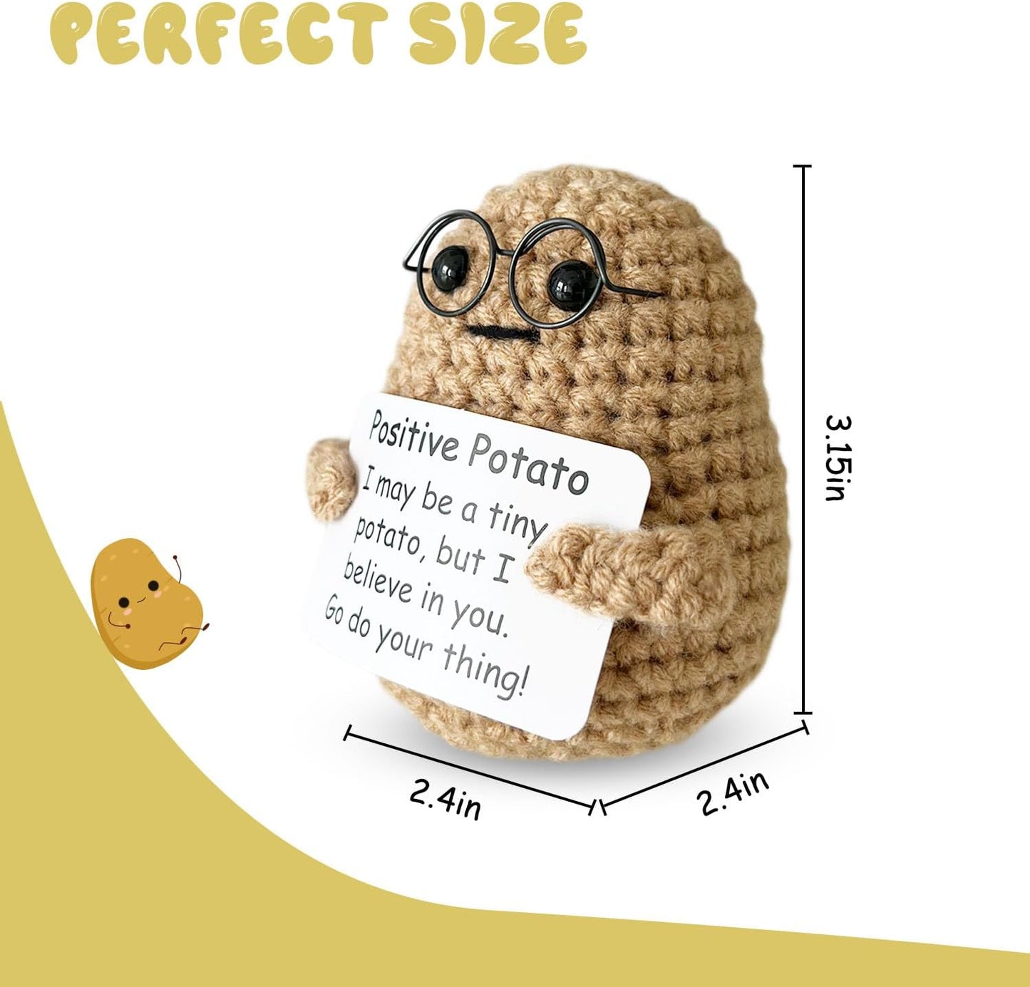 Positive Potato With Glasses