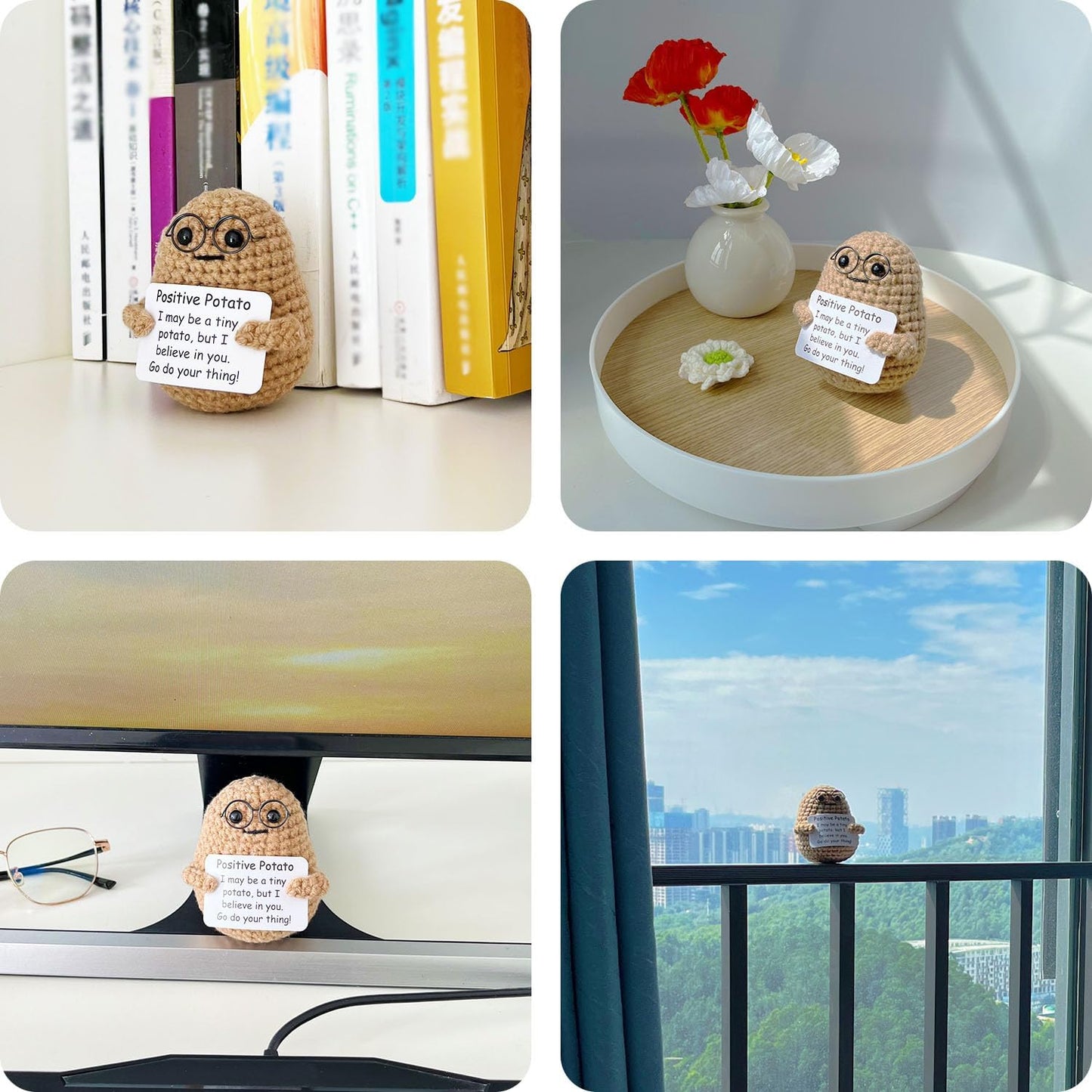 Positive Potato With Glasses