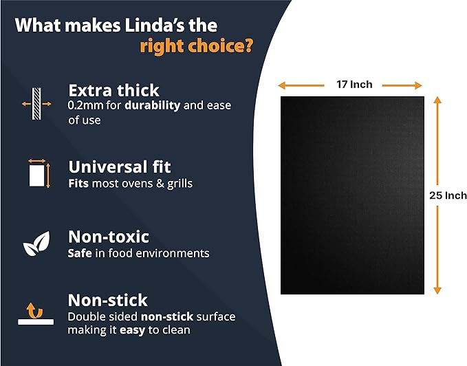 Oven Liners for Bottom of Oven - 2 Pack Large