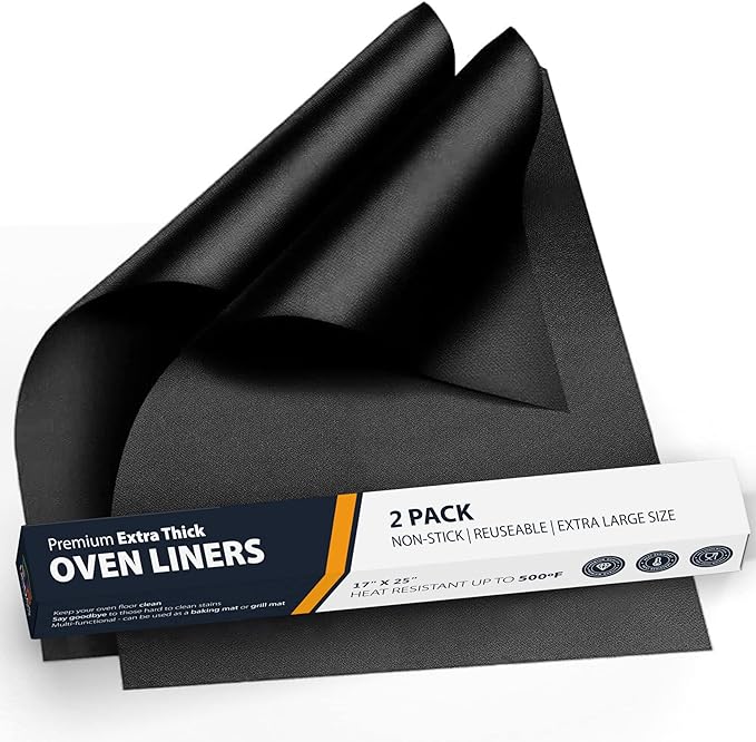 Oven Liners for Bottom of Oven - 2 Pack Large