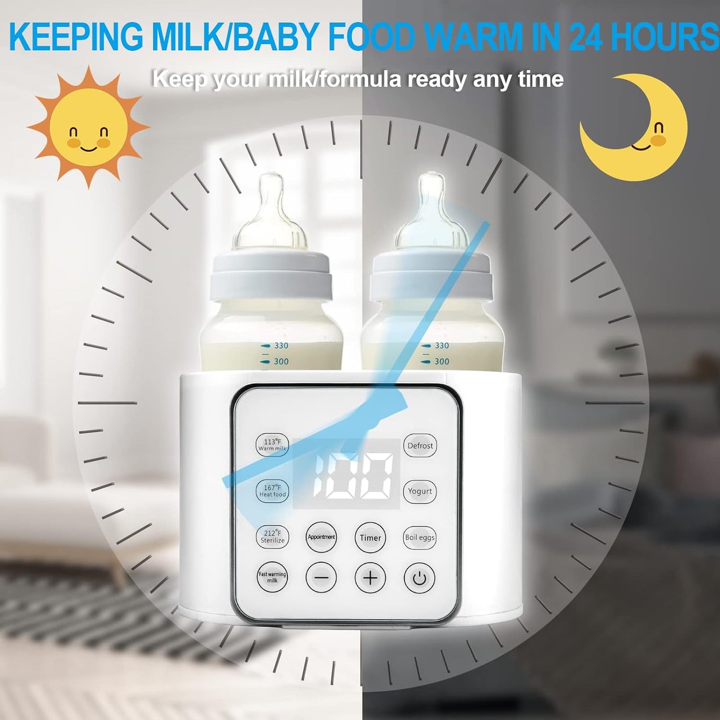 9-in-1 Multi-function Baby Food Heater and Warmer