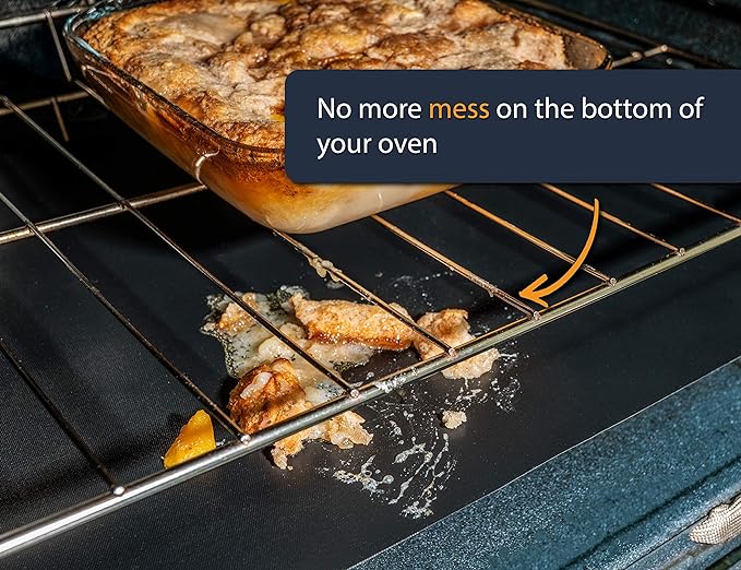 Oven Liners for Bottom of Oven - 2 Pack Large