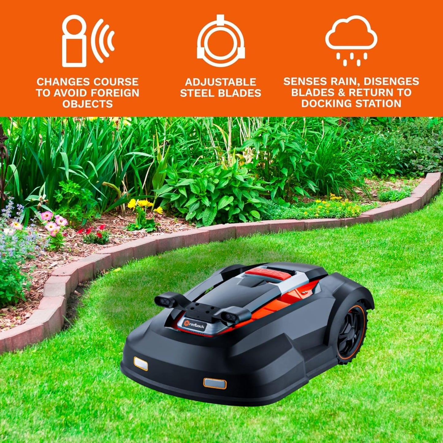 Smart Precision Robotic Mower – Premium 2024 Tech, Silent 65dBA, DIY Kit, Mows ¼ Acre & Steep Slopes