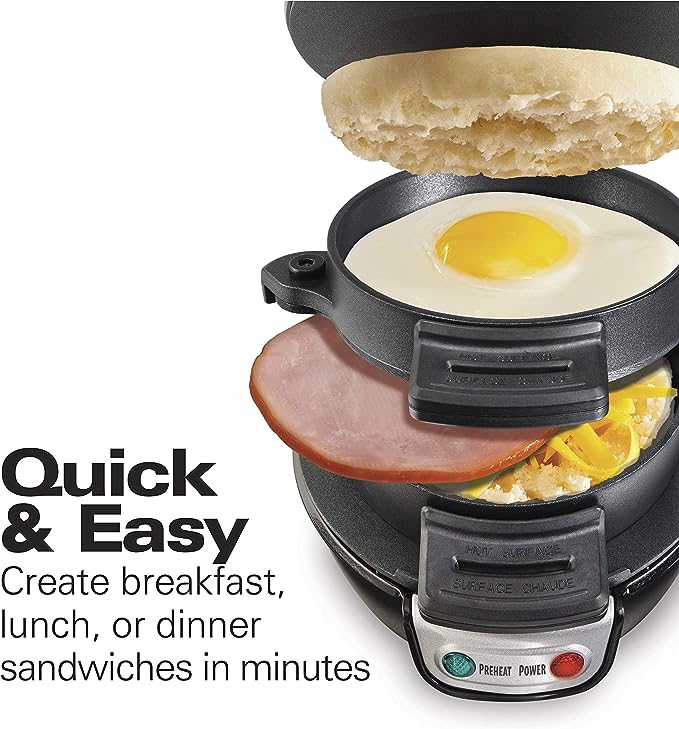 Beach Breakfast Sandwich Maker with Egg Cooker Ring
