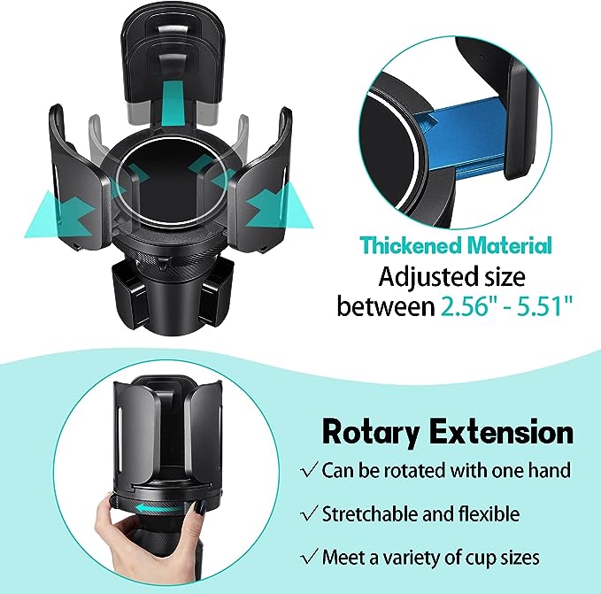 Car Cup Holder Expander Adapter