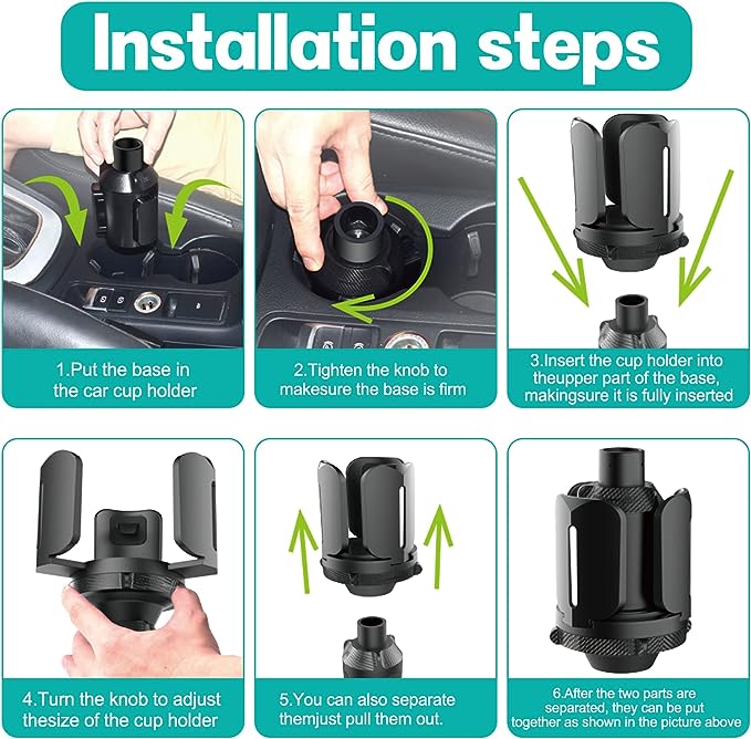 Car Cup Holder Expander Adapter