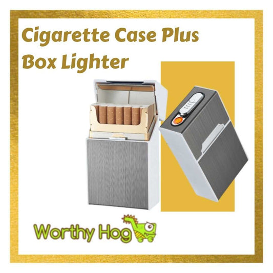 Cigarette Case Plus Box Lighter