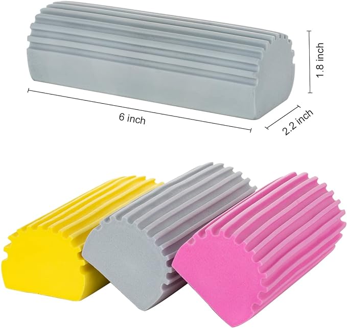 Damp Clean Duster, Dust Cleaning Sponge (Pack of 6)