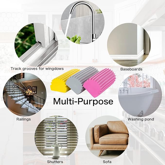 Damp Clean Duster, Dust Cleaning Sponge (Pack of 6)