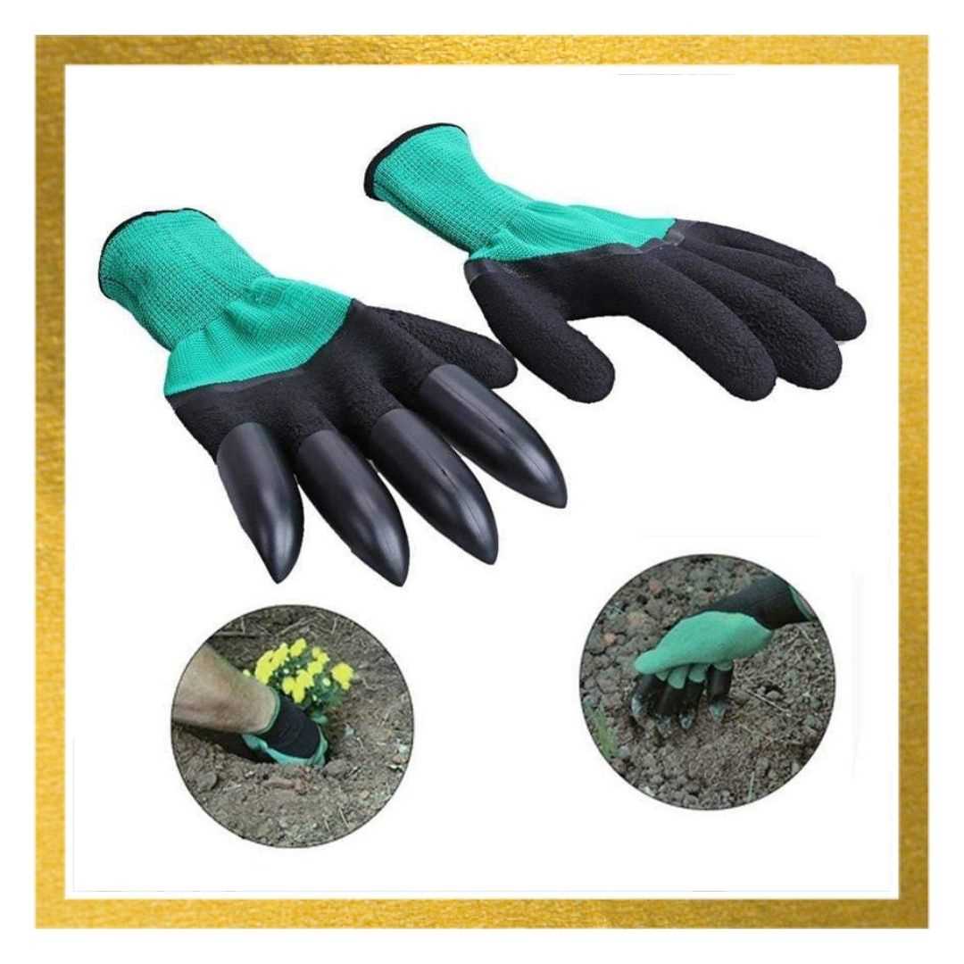 Garden Rubber Gloves With Claws
