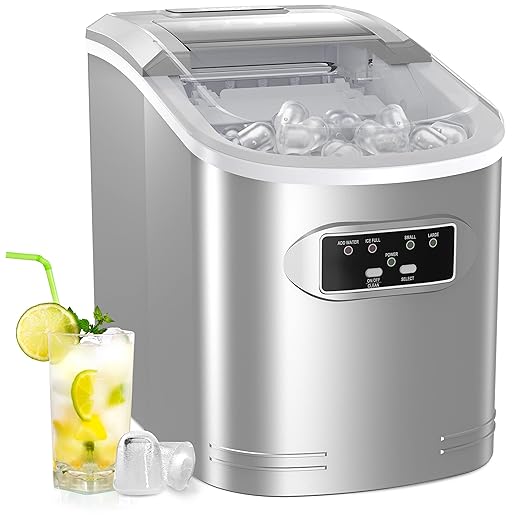 Countertop Ice Maker Machine, 9 Cubes Ready in 6 Mins