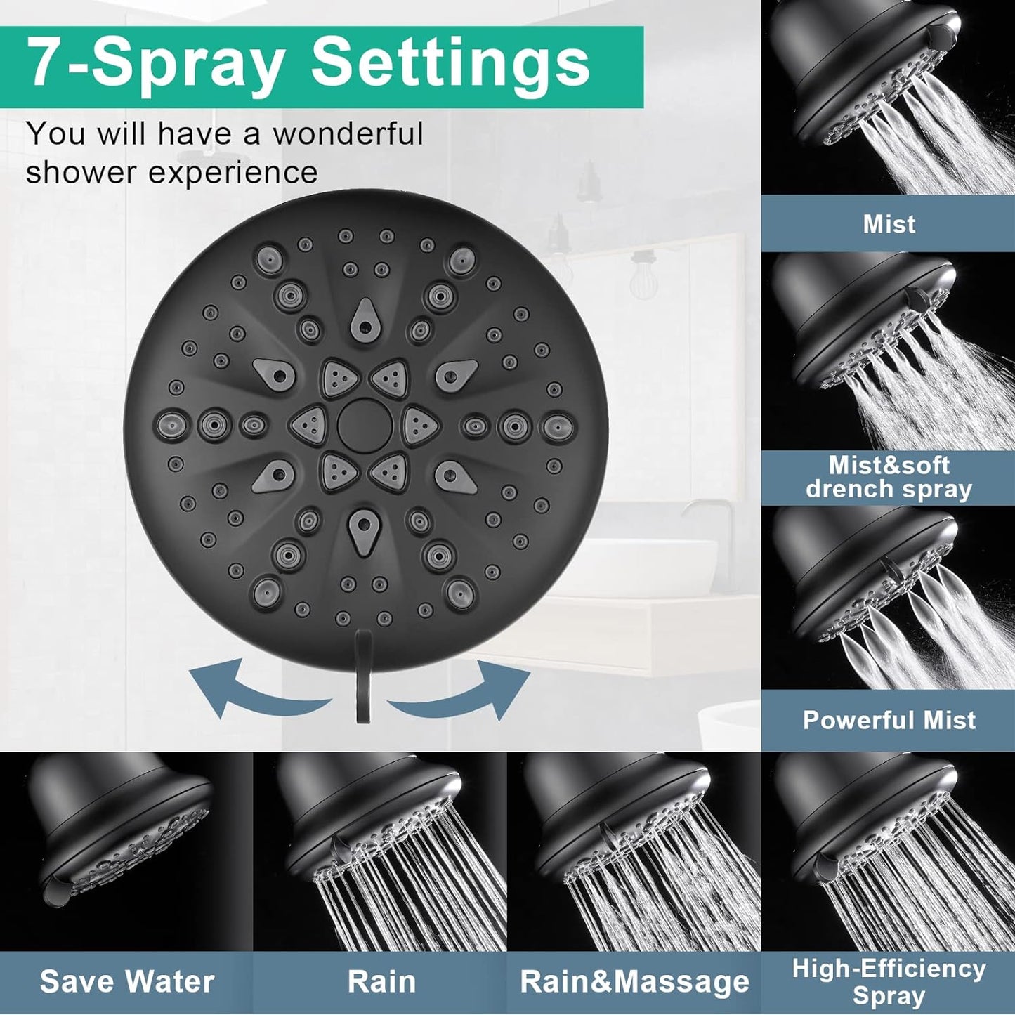 High Pressure Filtered Shower Head