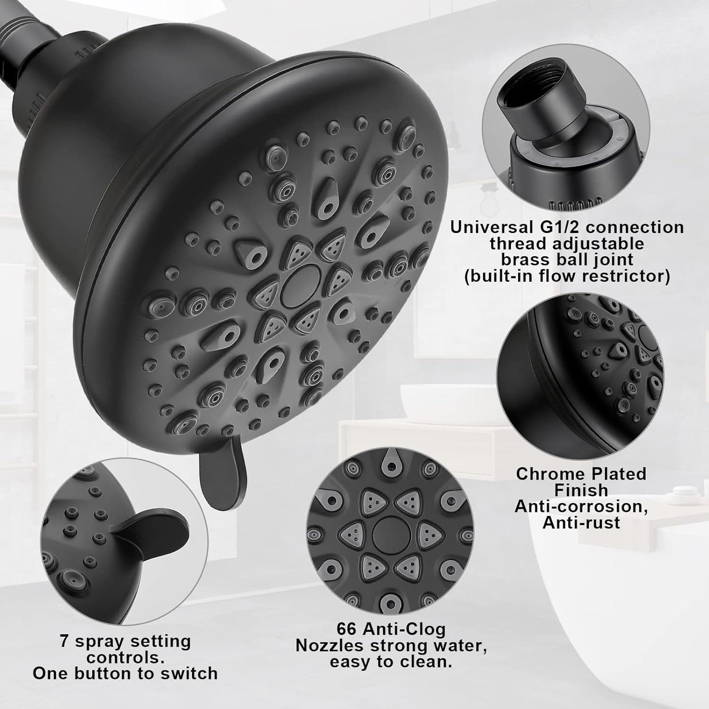 High Pressure Filtered Shower Head