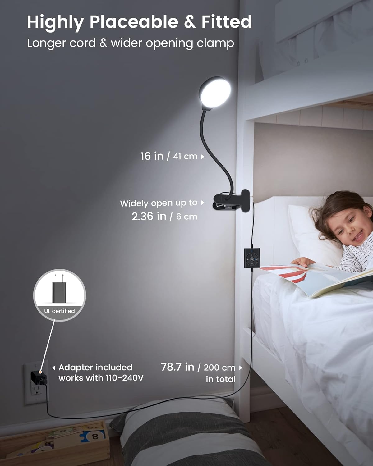 LED Reading Clip on Light
