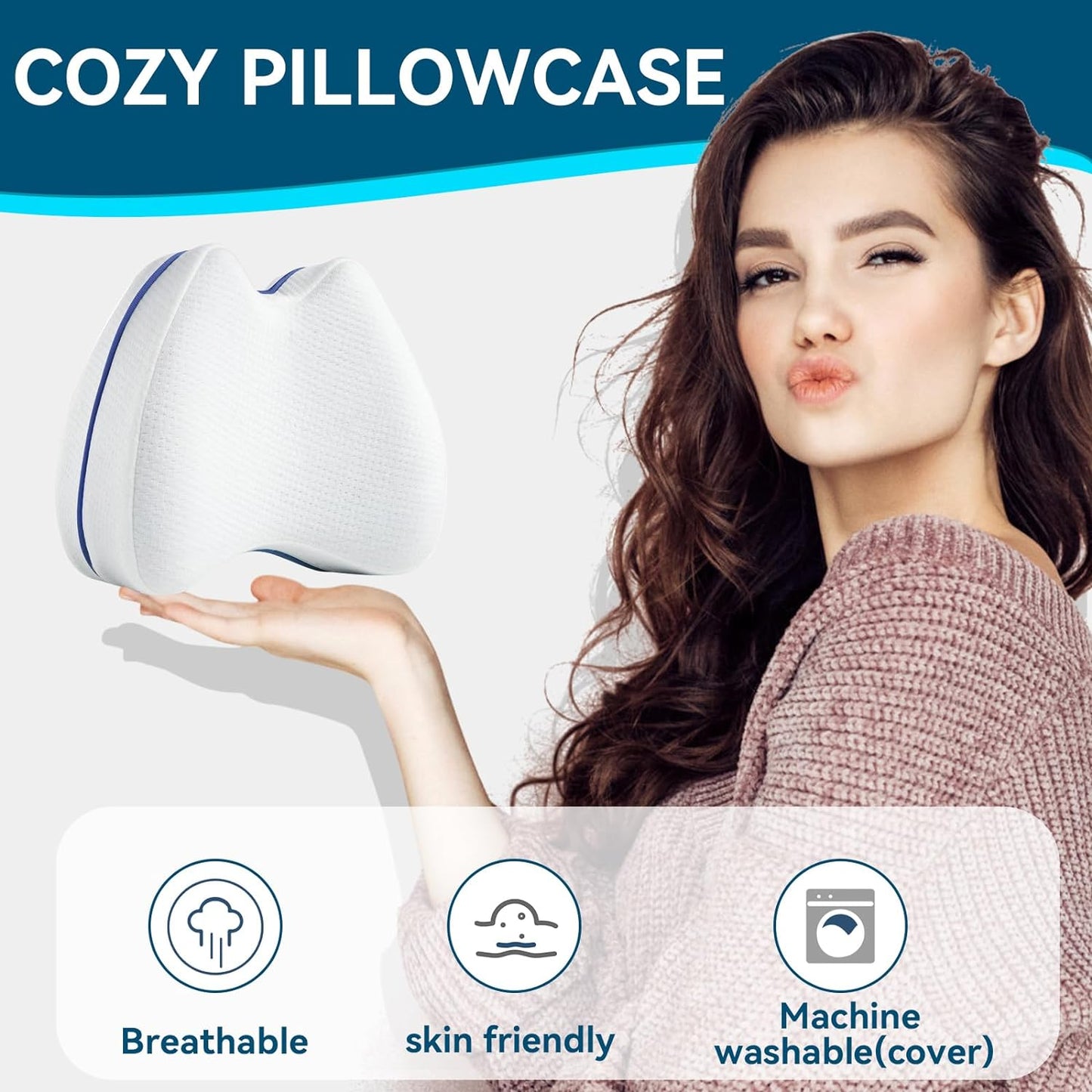 Orthopedic Memory Foam Knee Support Pillow
