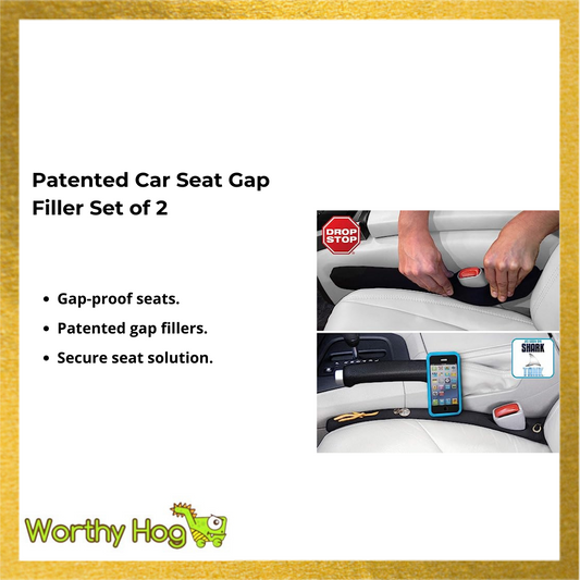 Patented Car Seat Gap Filler Set of 2