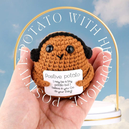 Positive Potato with Headphone
