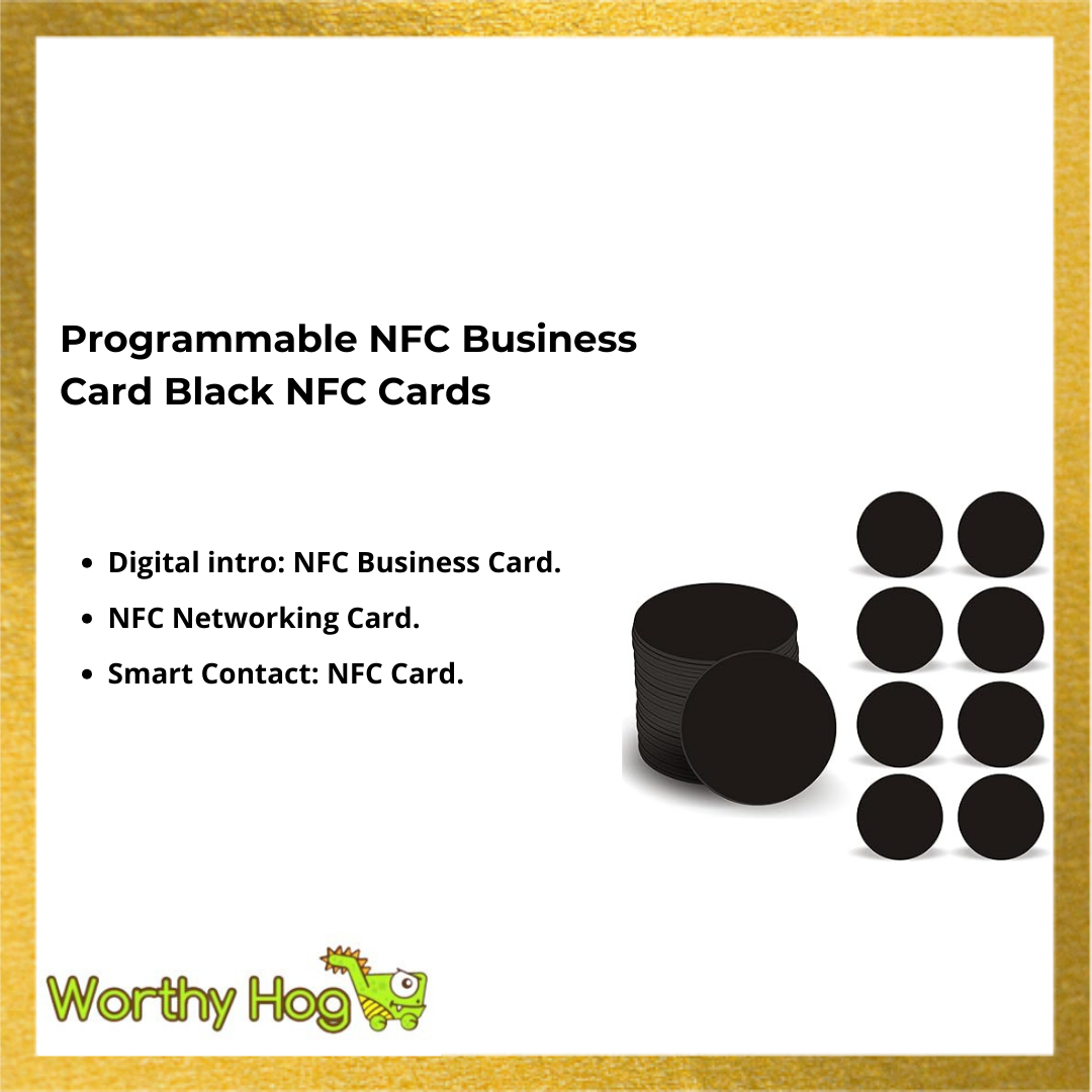 Programmable NFC Business Card Black NFC Cards (50pcs)