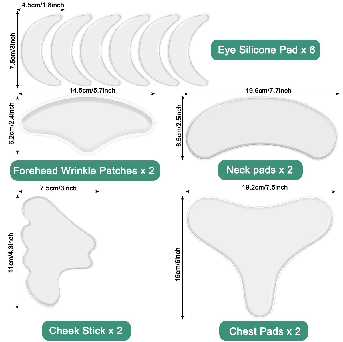 Reusable Anti Wrinkle Chest Pads