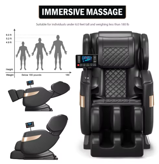 Elite Full Body Massage Chair – Zero Gravity Design with Airbag Relaxation & Back Therapy Functions