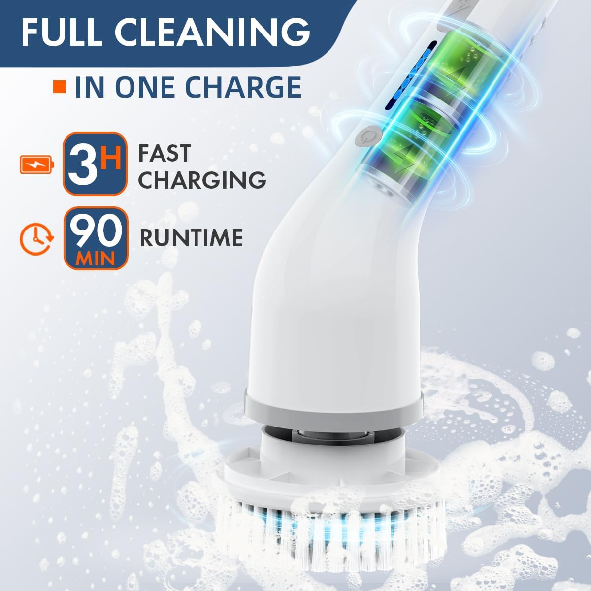 Cordless Scrub Brush with 8 Attachments