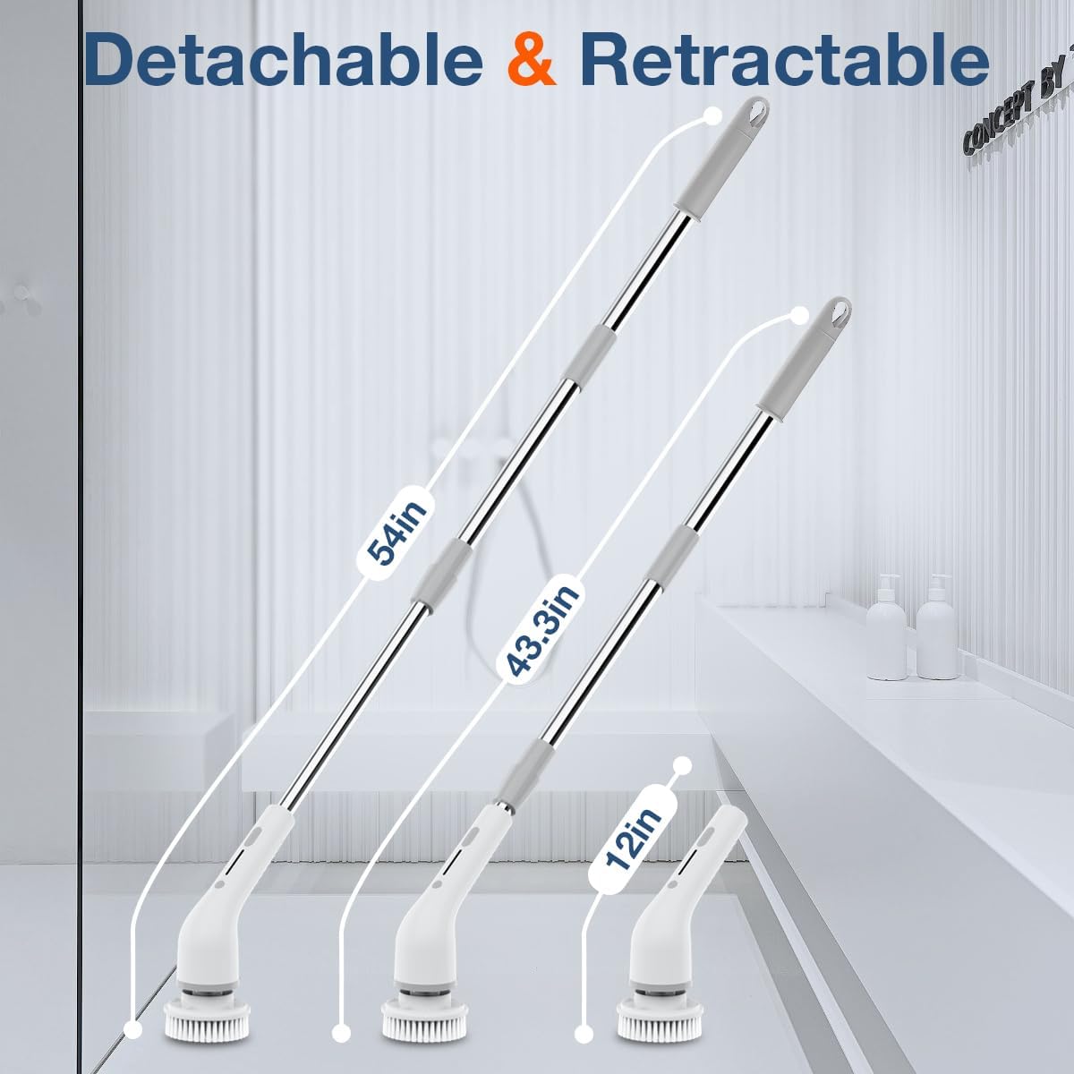Cordless Scrub Brush with 8 Attachments