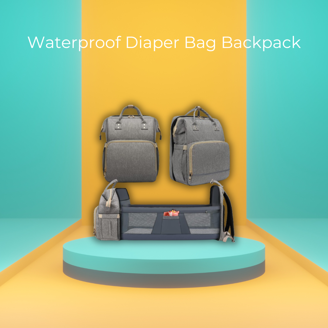 Waterproof Diaper Bag Backpack with Changing Station