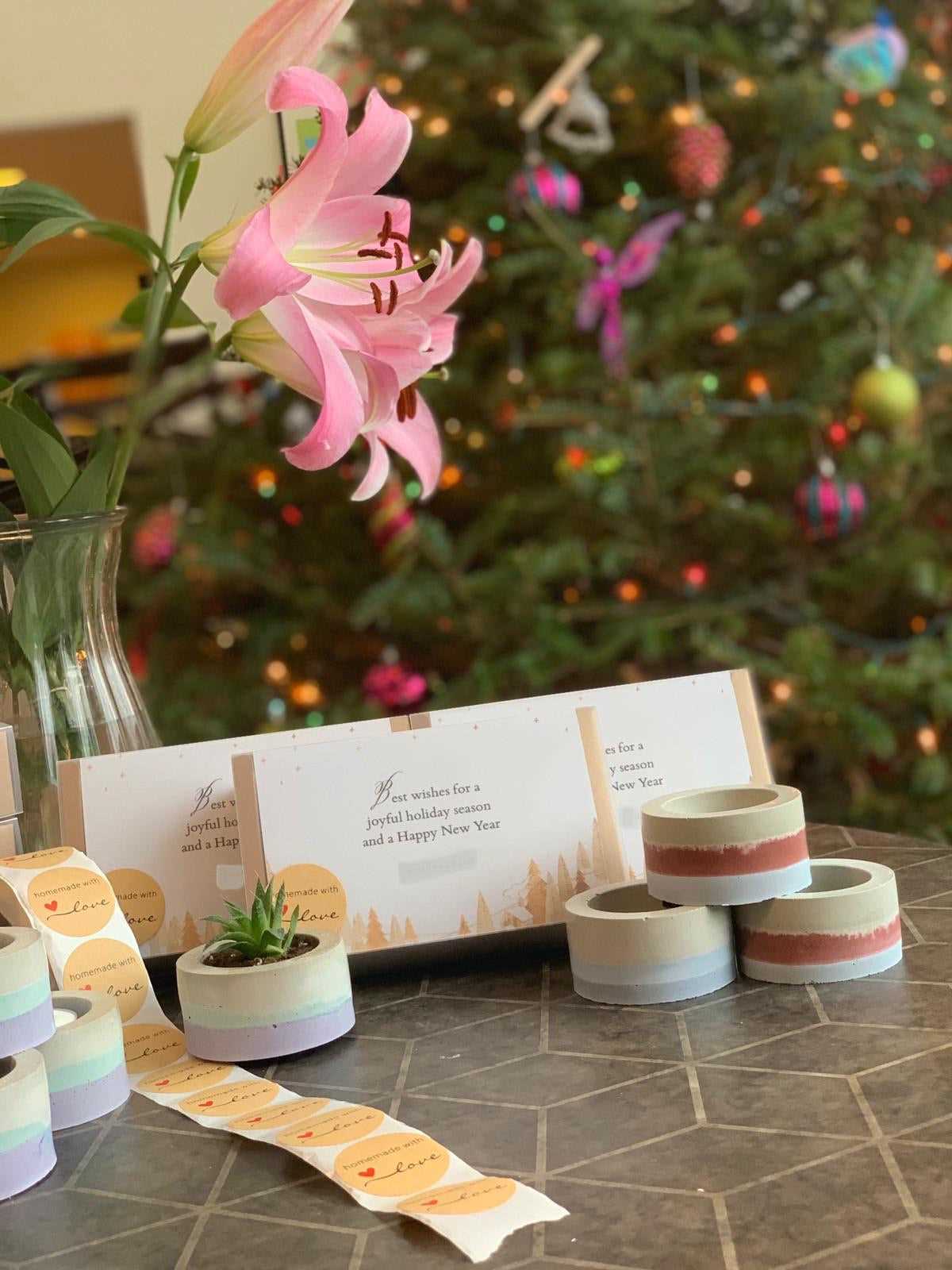 Concrete Candle Holder