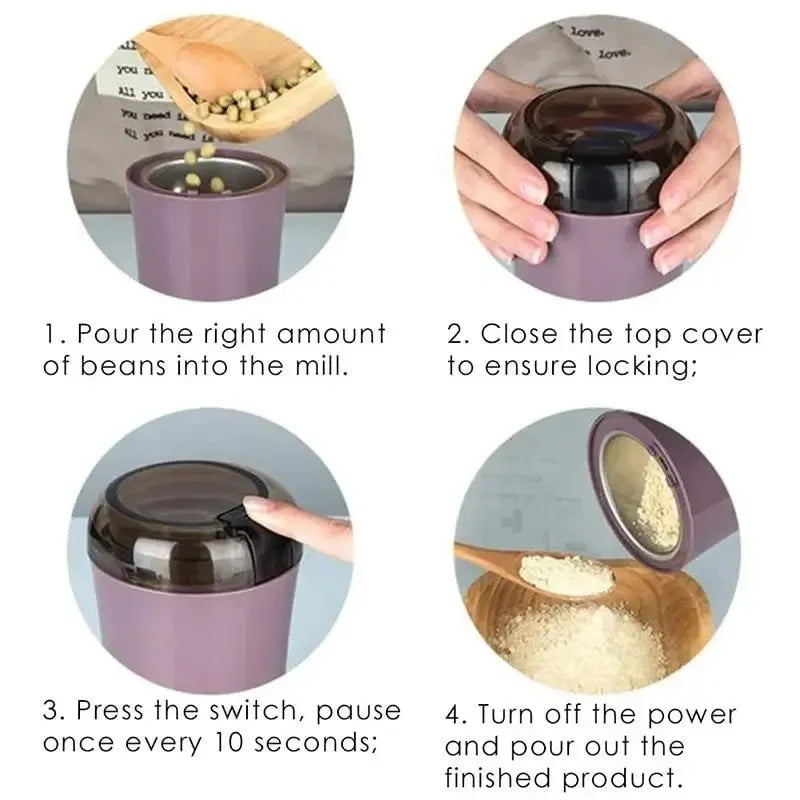 Portable Coffee Bean Herb Grinder