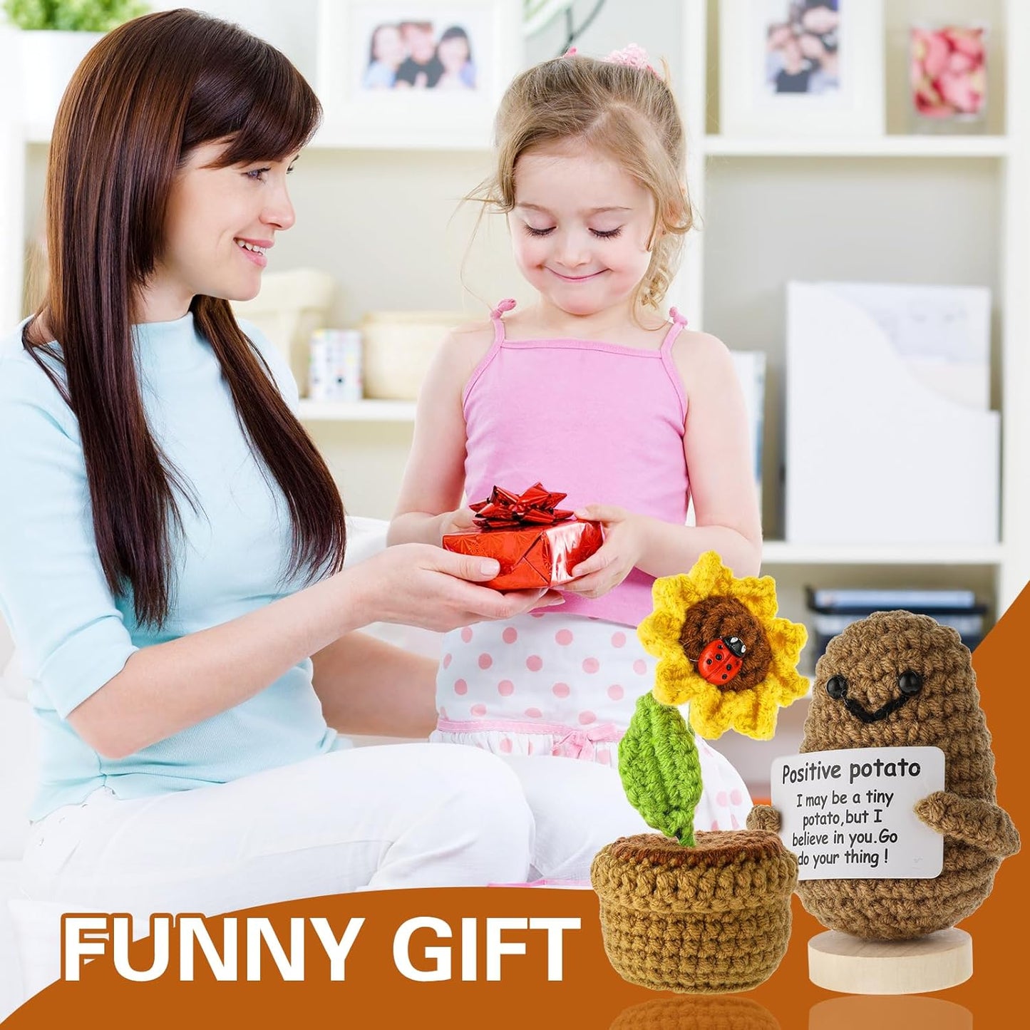 Positive Potato with Sunflower Pot