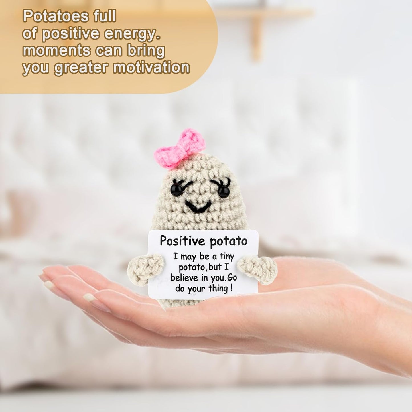 Positive Potato with Bowknot