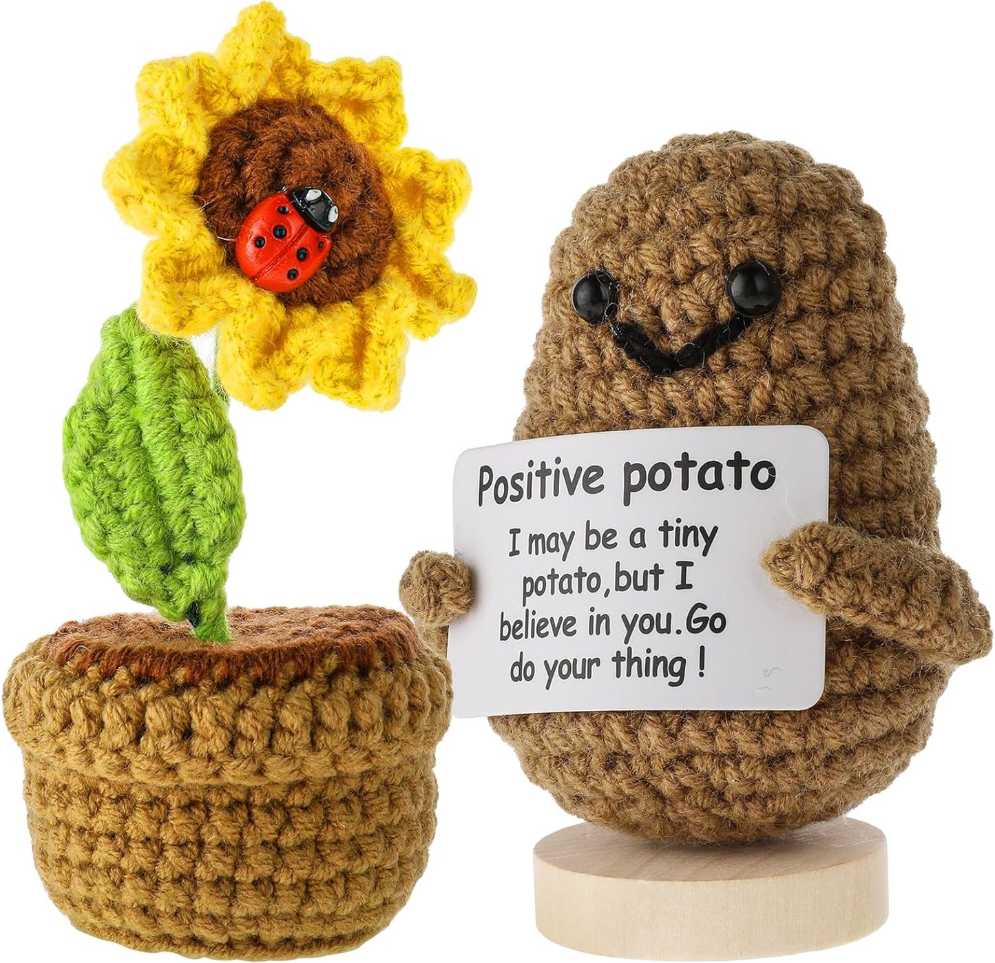 Positive Potato with Sunflower Pot