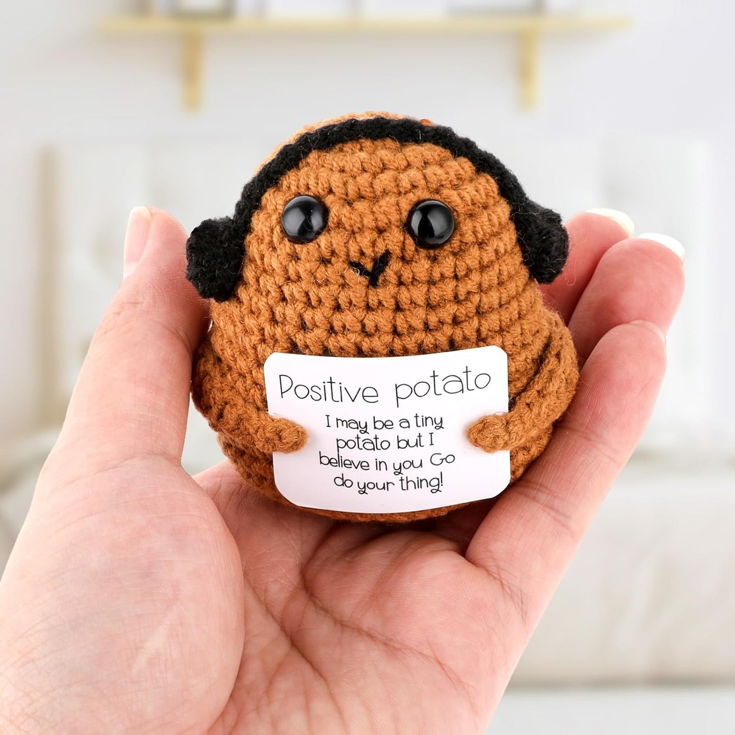 Positive Potato with Headphone
