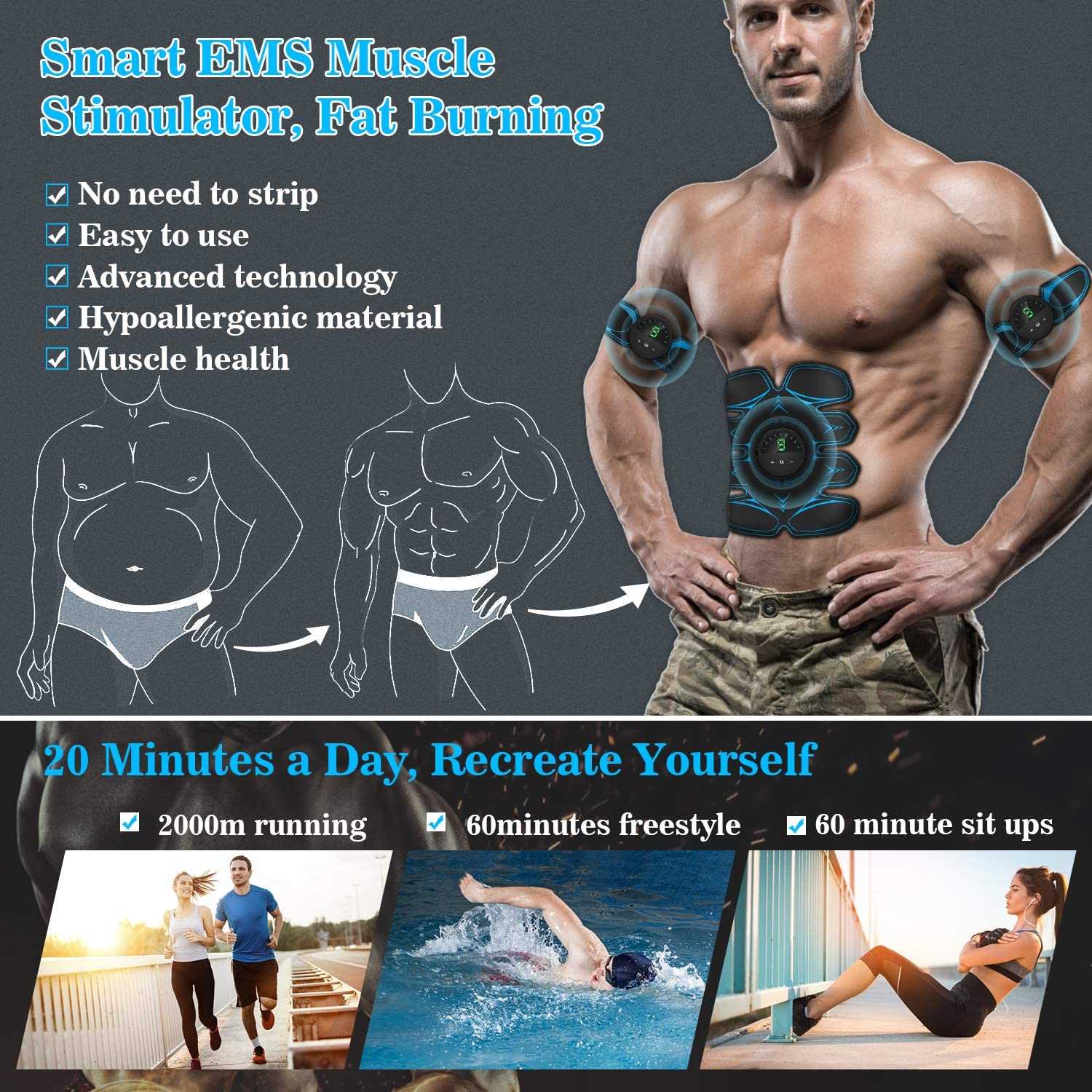 Fitness ABS Stimulator plus Body Slimming Massager