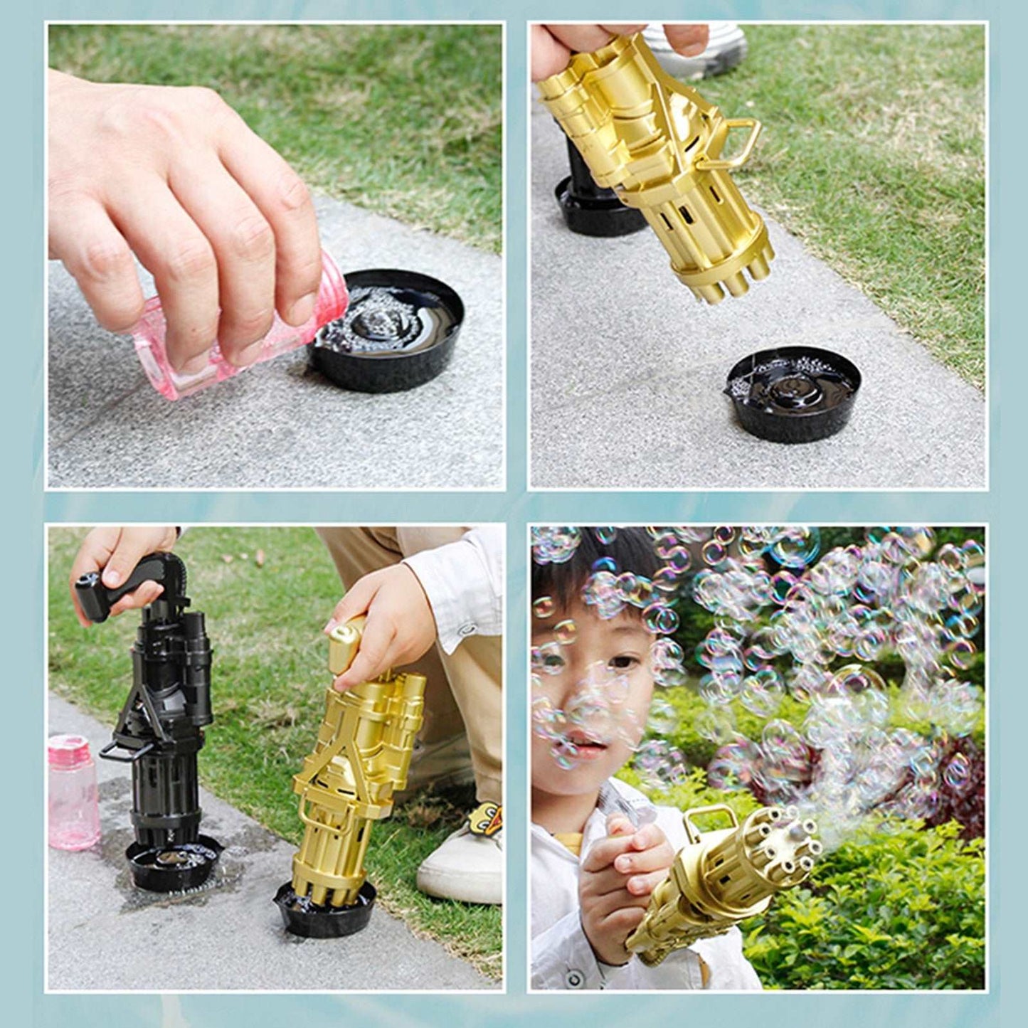 High Quality Automatic Bubble Blowing Gun (Chidren safe)