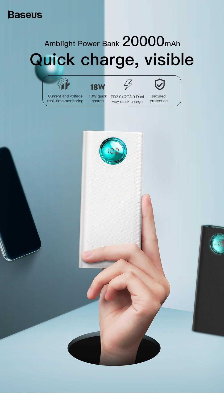 20000mAh Fast Charging Power Bank - worthyhog