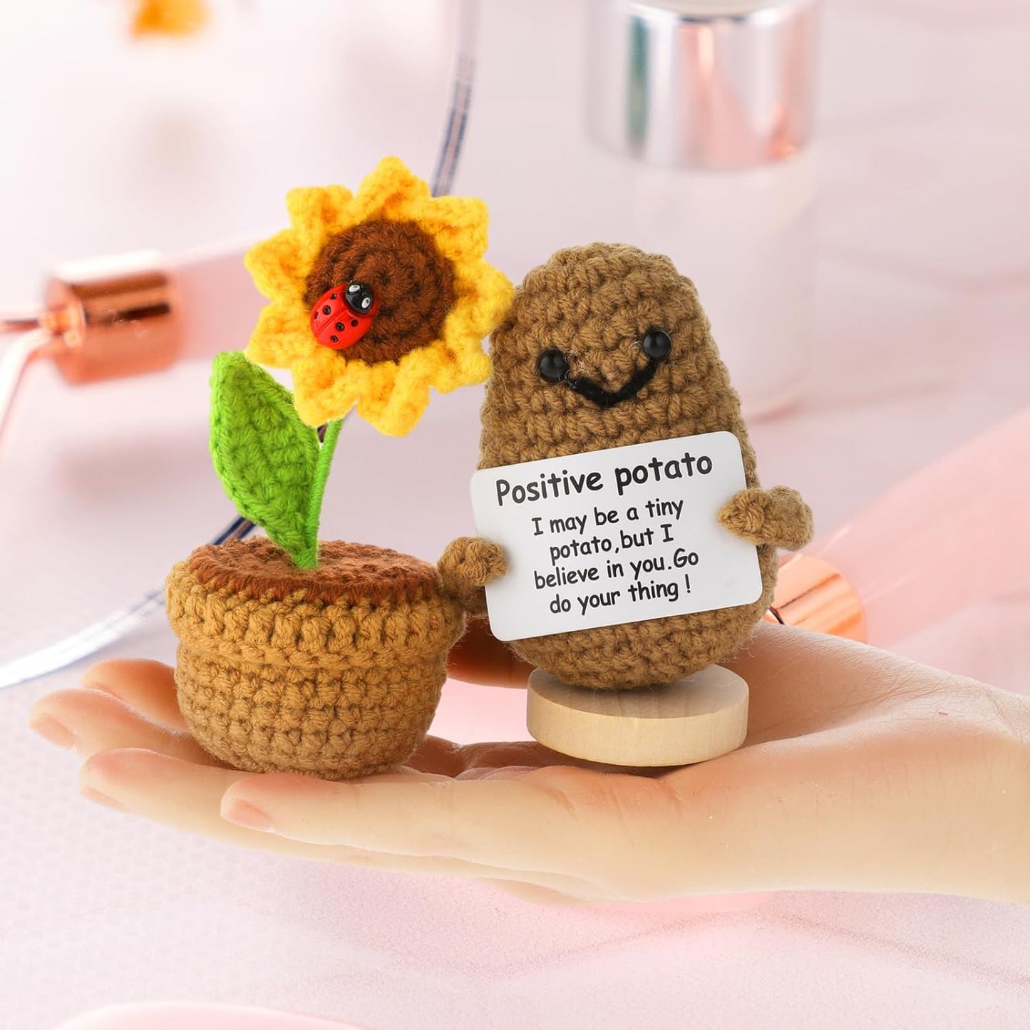 Positive Potato with Sunflower Pot