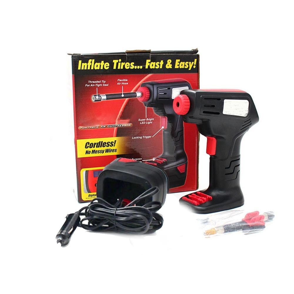 Cordless Air Compressor Inflator Pump with Digital LCD - worthyhog