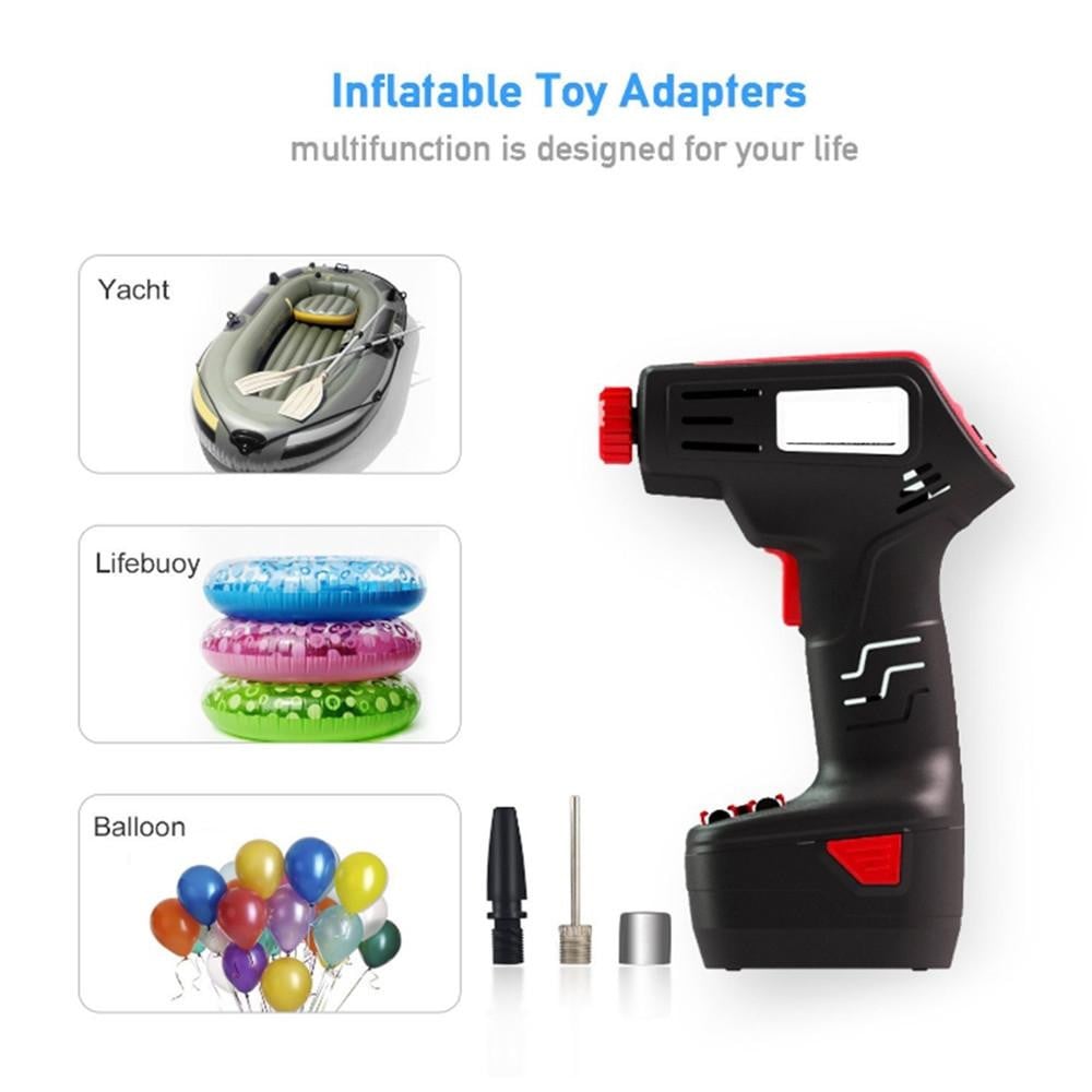 Cordless Air Compressor Inflator  Pump with Digital LCD - worthyhog