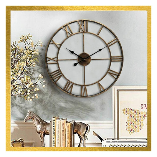Vintage Metal Wall Clock