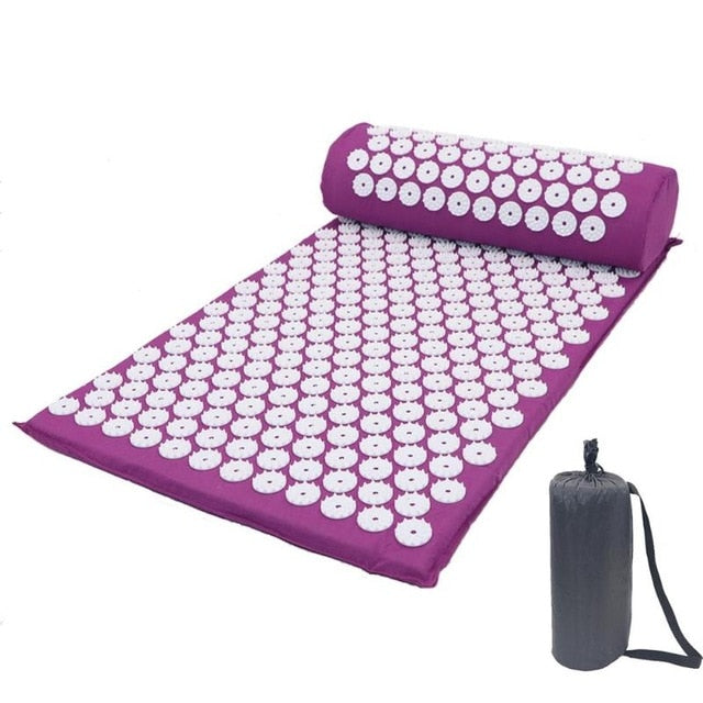 Acupressure  Yoga Mat with Pillow - worthyhog