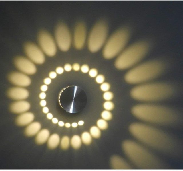 LED Spiral Wall Lamp