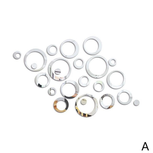 3D DIY circle wall sticker