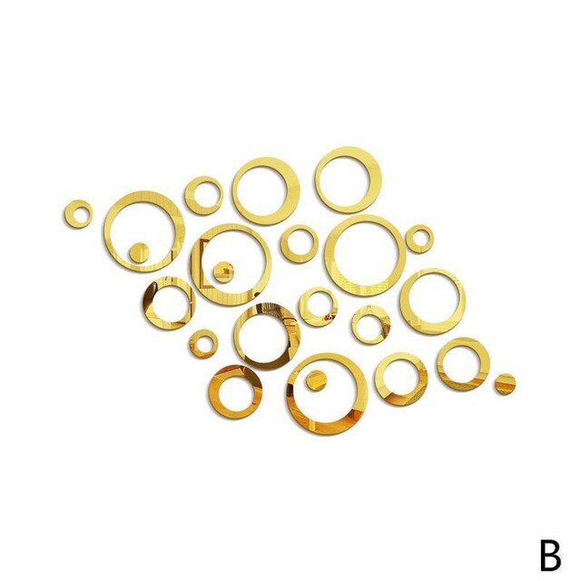 3D DIY circle wall sticker