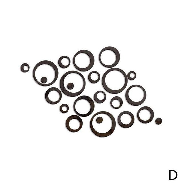 3D DIY circle wall sticker
