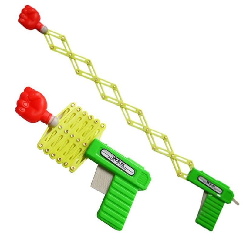 Retractable Fist Shooter Trick Toy Gun Funny Child Kids plastic Party Festival Gift Just For fun Classic Elastic Telescopic Fist - worthyhog