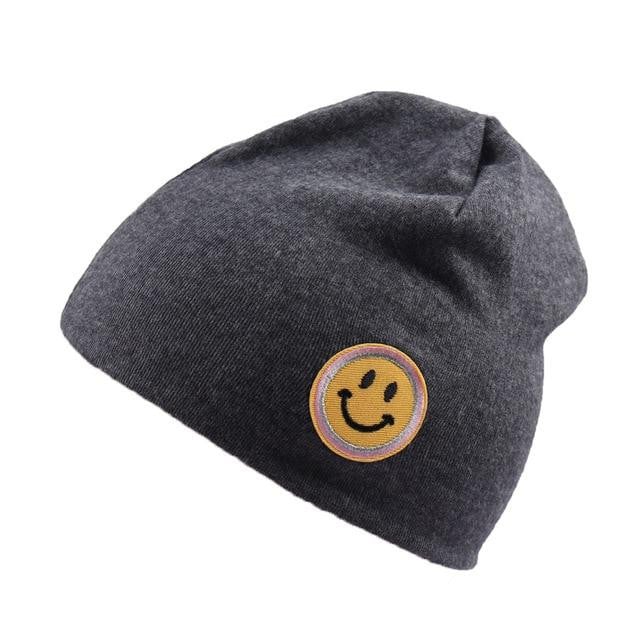 Plain Knitted Cotton Skullies Beanies For Kid Children Embroidery Crown Hat Cap Girls Boys Spring Autumn Outdoor Caps - worthyhog