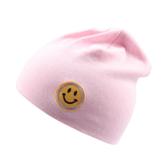 Plain Knitted Cotton Skullies Beanies For Kid Children Embroidery Crown Hat Cap Girls Boys Spring Autumn Outdoor Caps - worthyhog